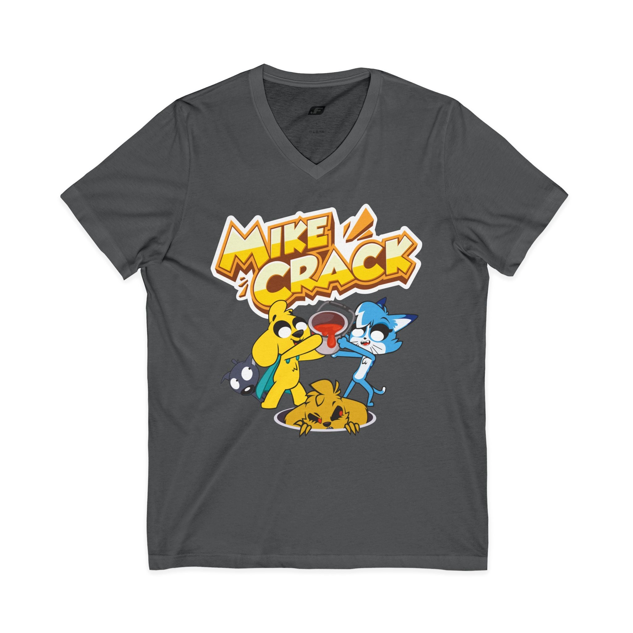 Camiseta unisex con cuello en V Mikecrack 