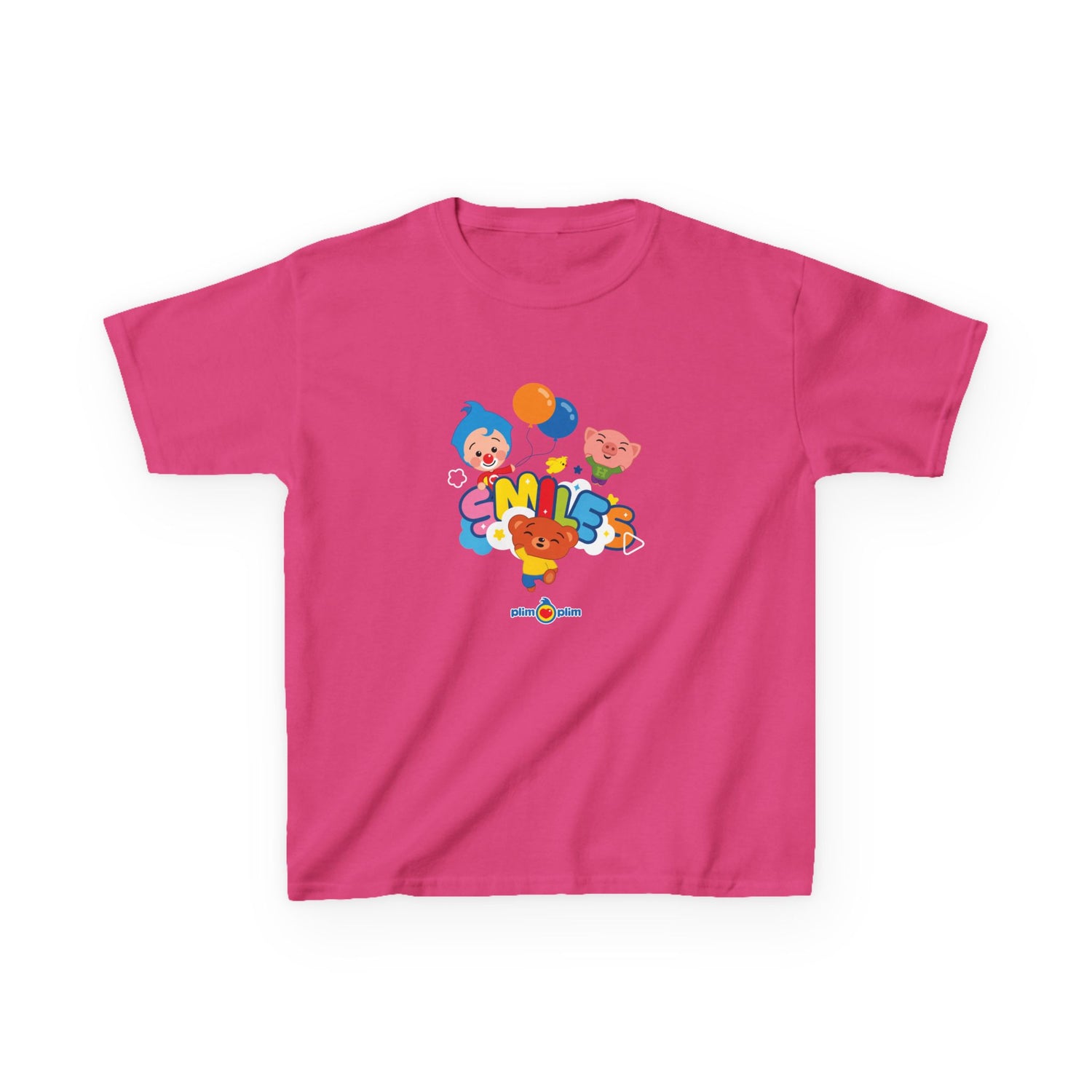 Plim Plim Camiseta para Niños de Algodón Grueso Smiles