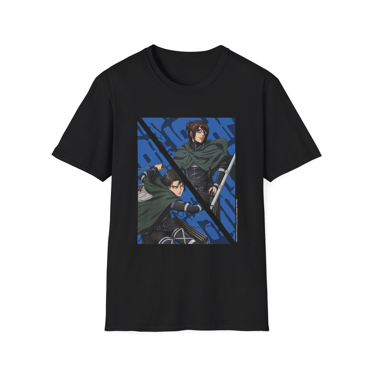 Attack on Titan Final Season - "Levi Ackerman & Hange Zoe" T-shirt – official Attack on Titan licensed merch (view 3)