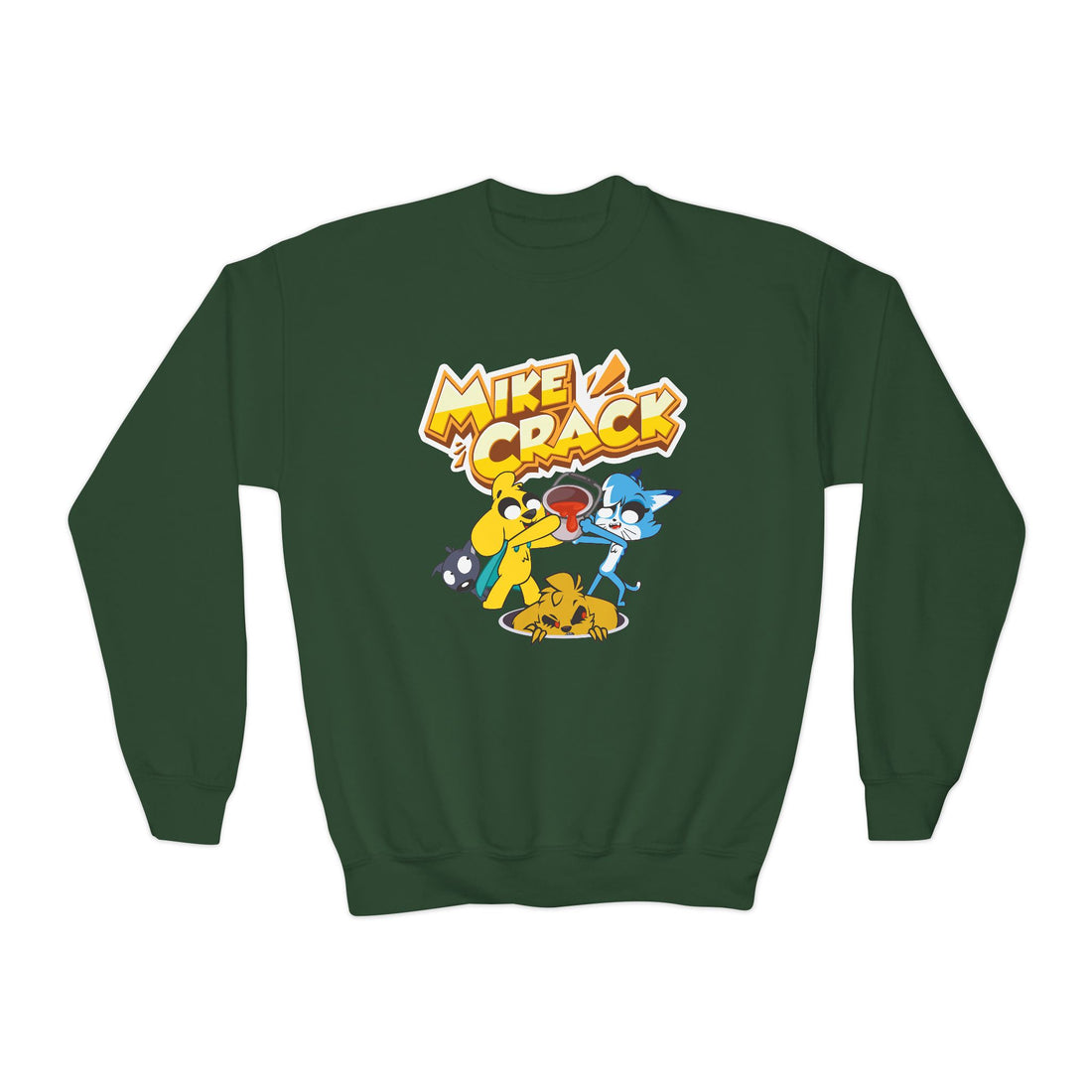 Mikecrack Youth Crew Neck Sweatshirt