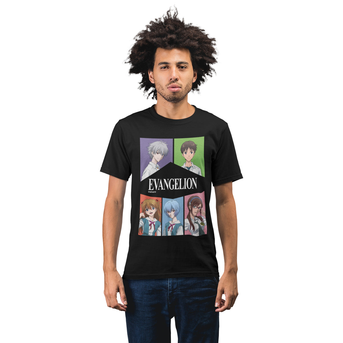 EVANGELION 2.22 - "All pilots on school" T-Shirt – official Evangelion licensed merch