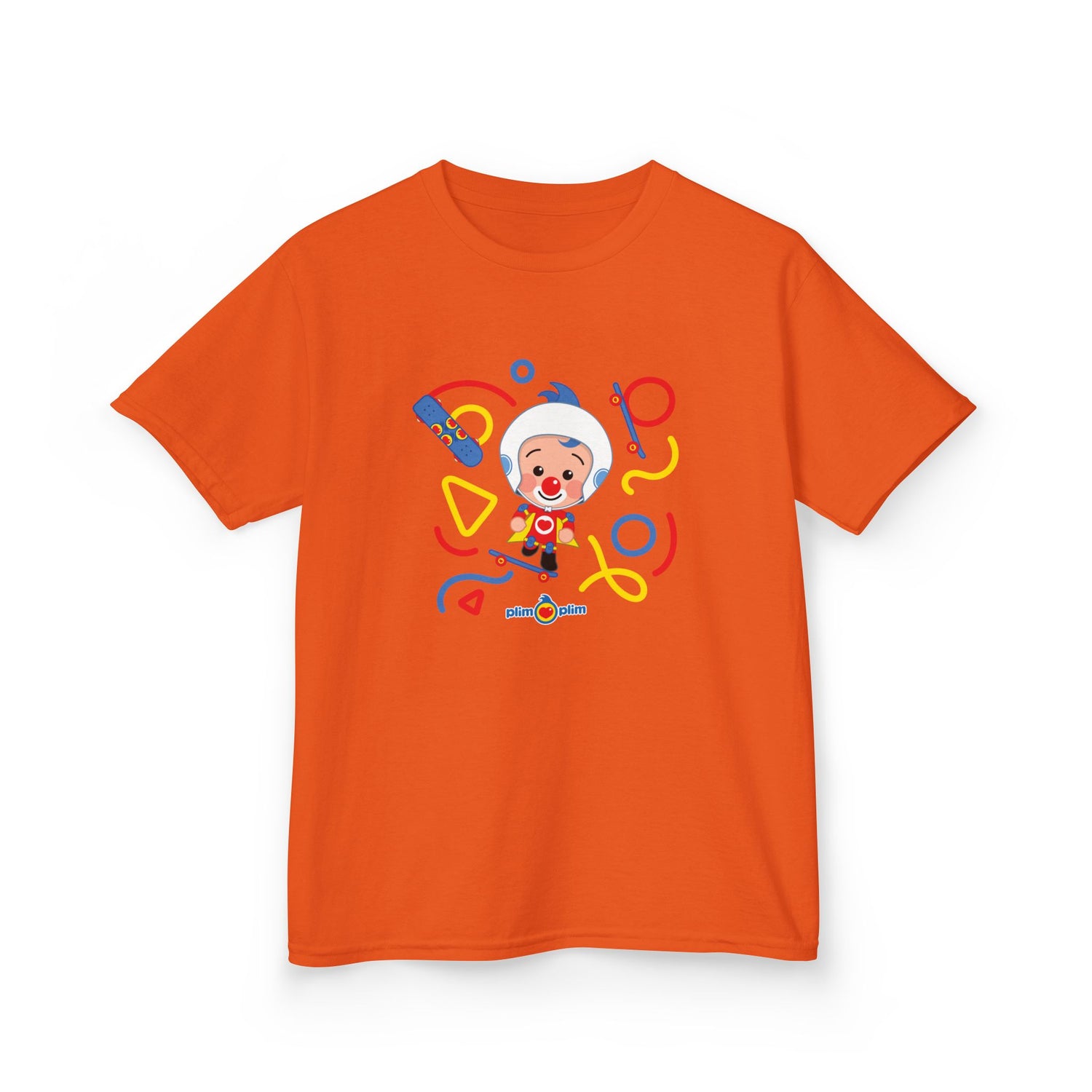 Plim Plim Camiseta para Niños de Algodón Grueso Patineta