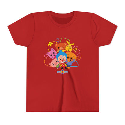 Plim Plim Camiseta Juvenil de Manga Corta Amigos