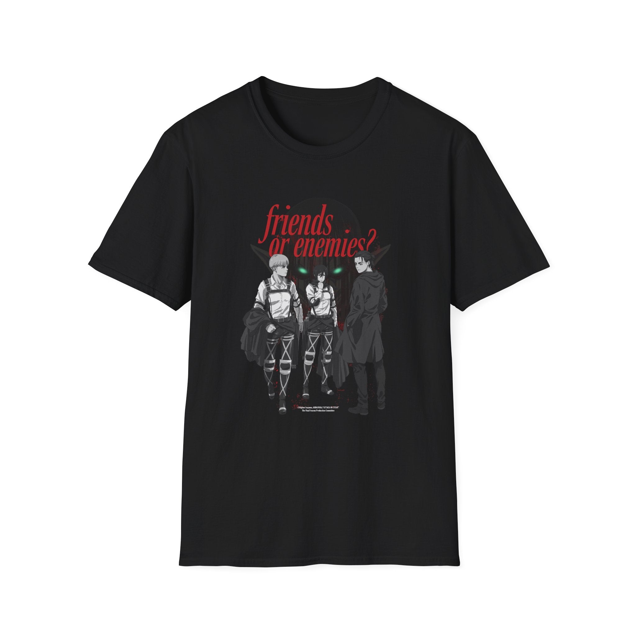 Attack on Titan Final Season - "Friends or Enemies?" T-shirt