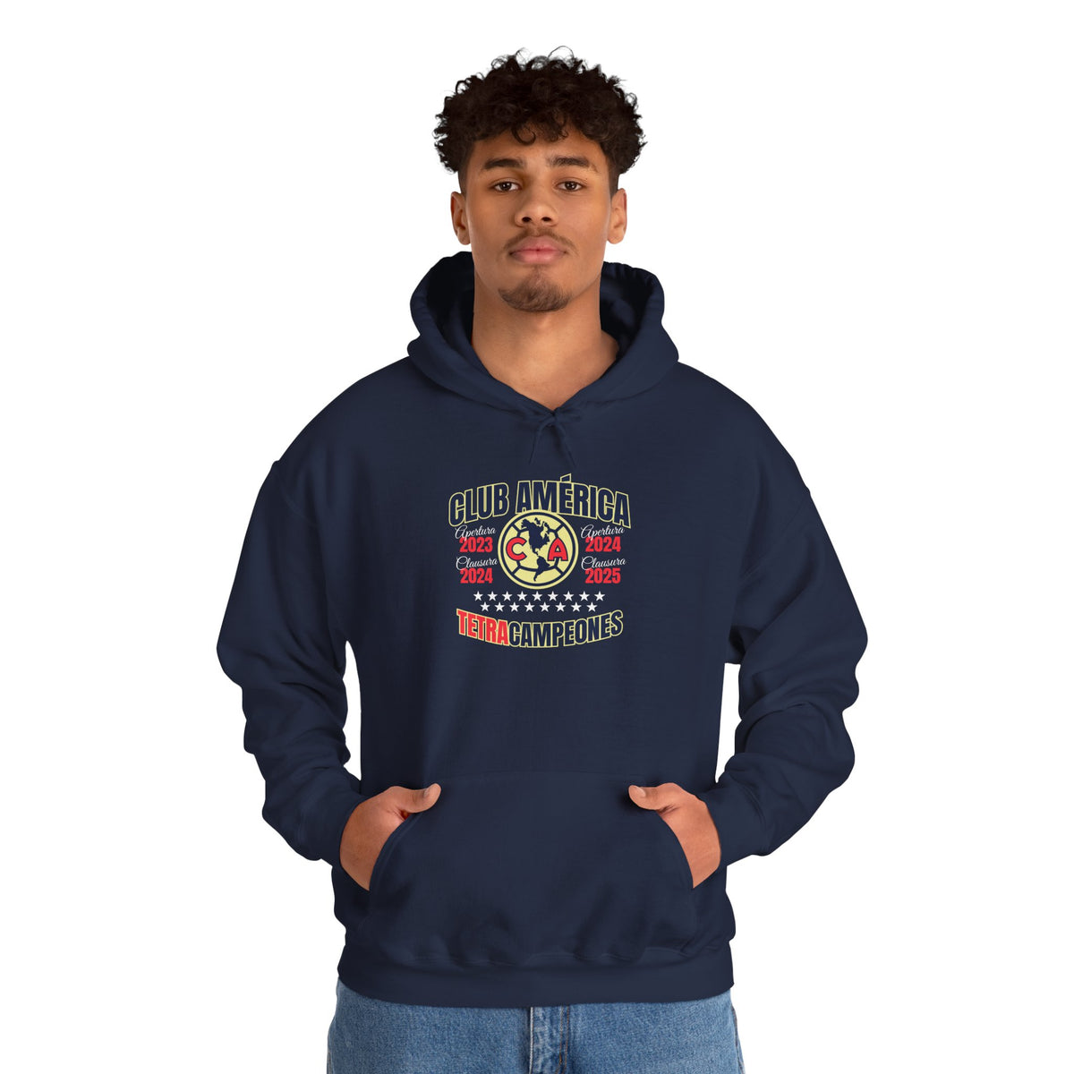 Club América — 17 four-time champion Unisex Heavy Blend™ Hooded Sweatshirt – official Club América licensed merch (view 17)