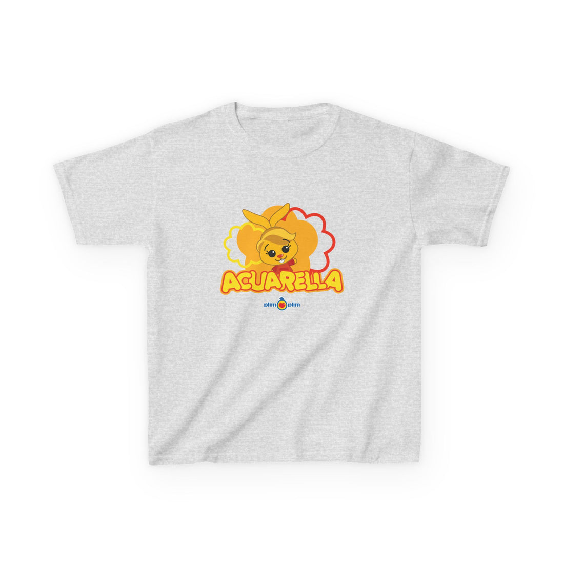 Plim Plim Camiseta para Niños de Algodón Grueso Acuarella