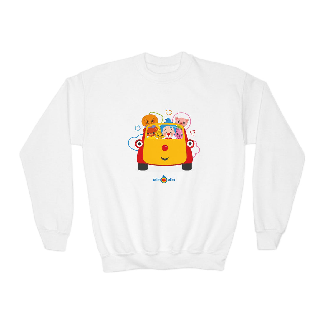 Plim Plim Sudadera Juvenil de Cuello Redondo Todos con Tuni