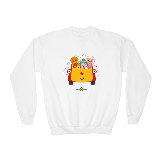 Plim Plim Sudadera Juvenil de Cuello Redondo Todos con Tuni