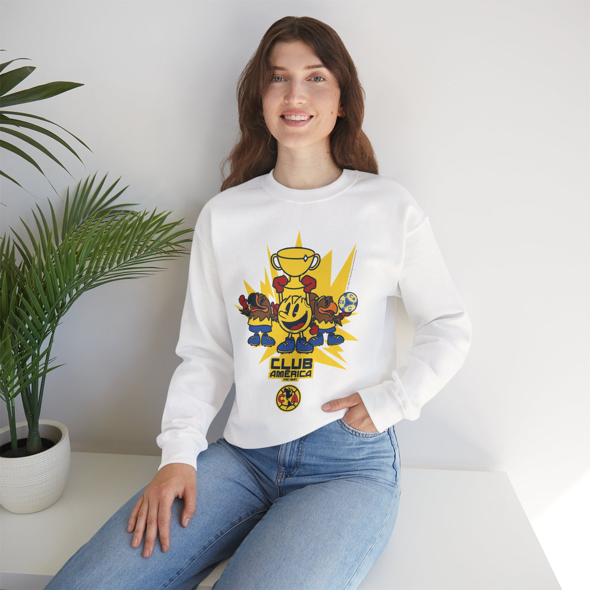 Club América x PAC-MAN - Sweatshirt – official Club América x PAC-MAN licensed merch (view 2)