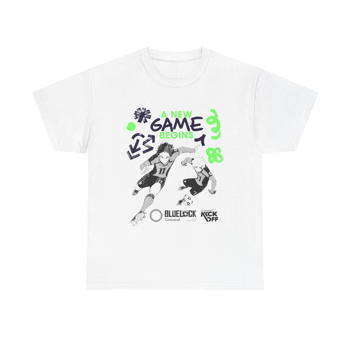 Concacaf x BLUE LOCK - Isagi & Nagi in Kick Off Tee – Where Soccer Meets Anime! – official Blue Lock x Concacaf licensed merch