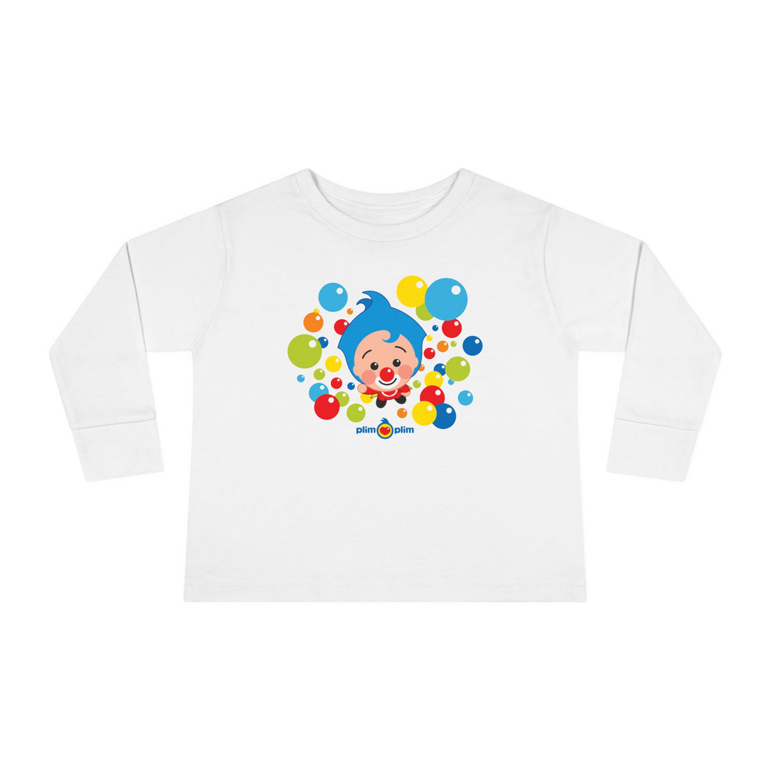 Plim Plim Camiseta Manga Larga de Niños Burbujas