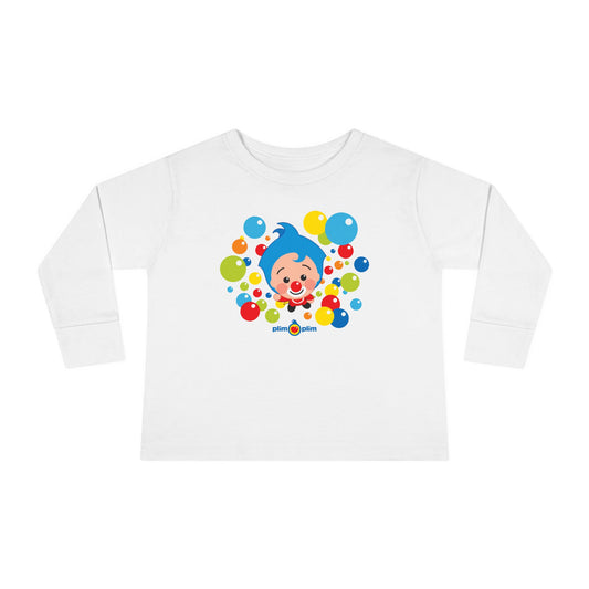 Plim Plim Camiseta Manga Larga de Niños Burbujas