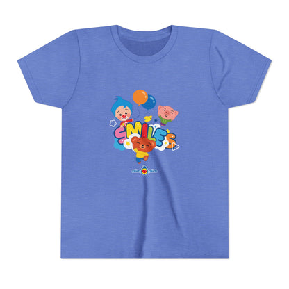 Plim Plim Camiseta Juvenil de Manga Corta Smiles