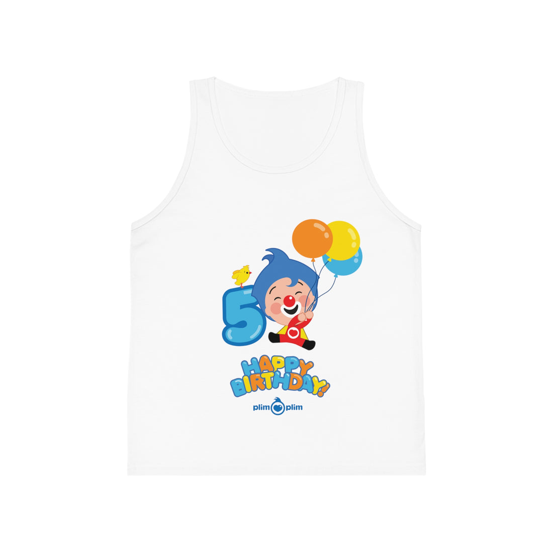 Plim Plim Camiseta de Tirantes de Niños Cumple 5