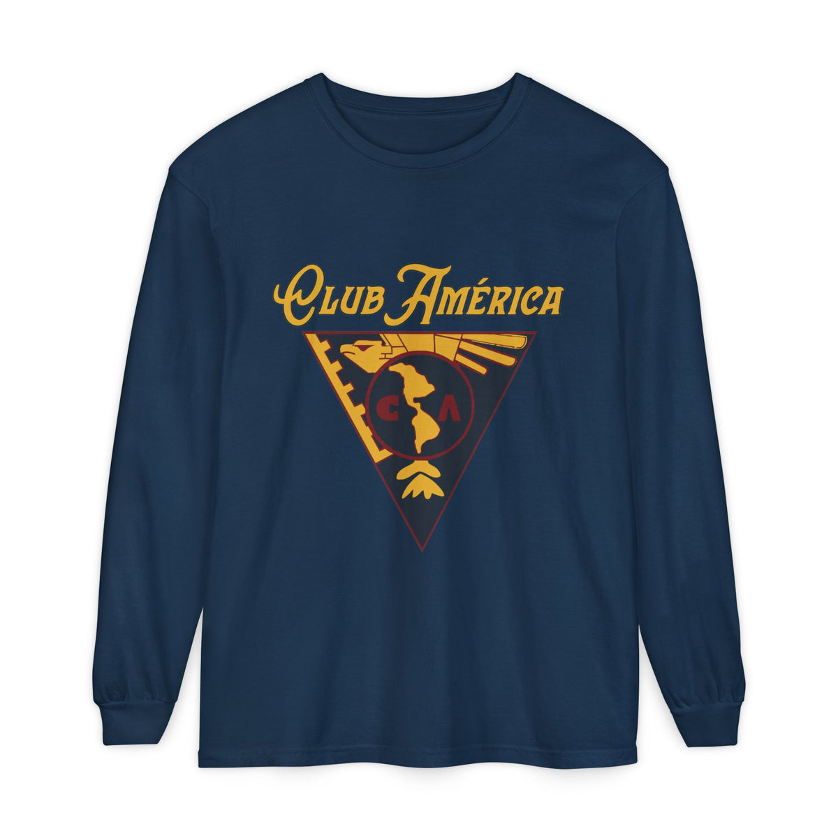 Club América Retro Long Sleeve T-Shirt - Unisex Soccer Fan Apparel – official Club América licensed merch (view 2)