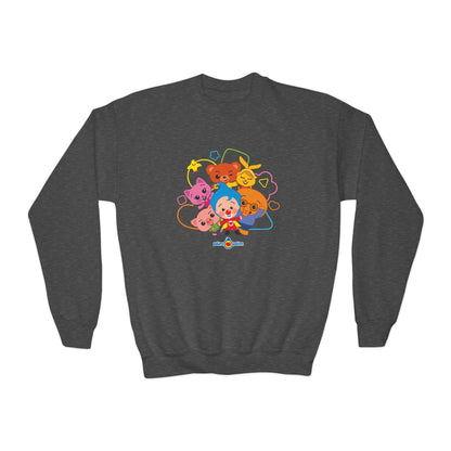 Plim Plim Sudadera Juvenil de Cuello Redondo Amigos