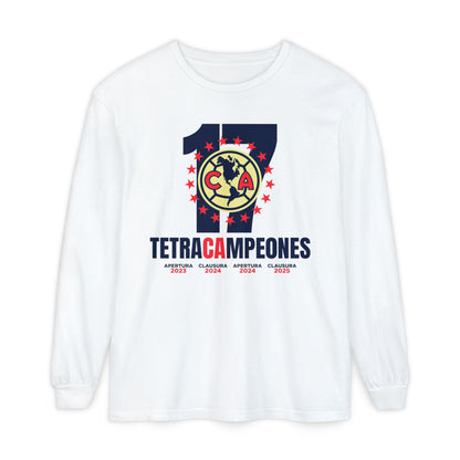 Club América Tetracampeones Long Sleeve T-Shirt Collection