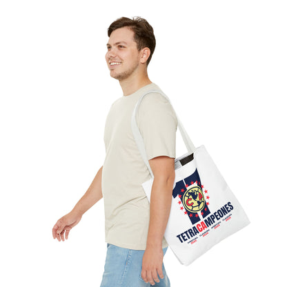 Club América Tetracampeones Tote Bag - Iconic Crest and Bold Lettering