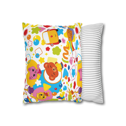 Spun Polyester Square Pillowcase