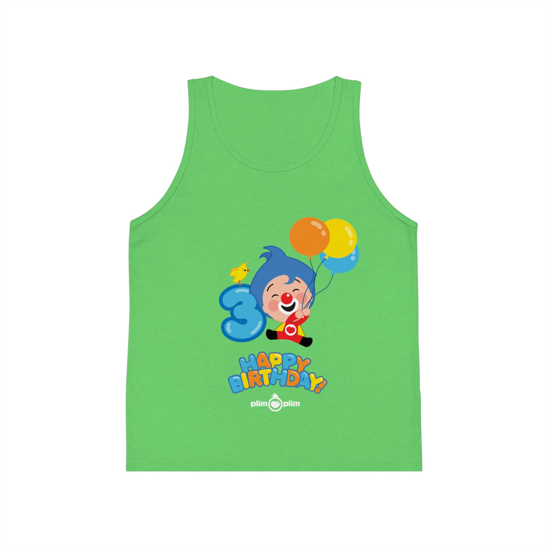 Plim Plim Camiseta de Tirantes de Niños Cumple 3