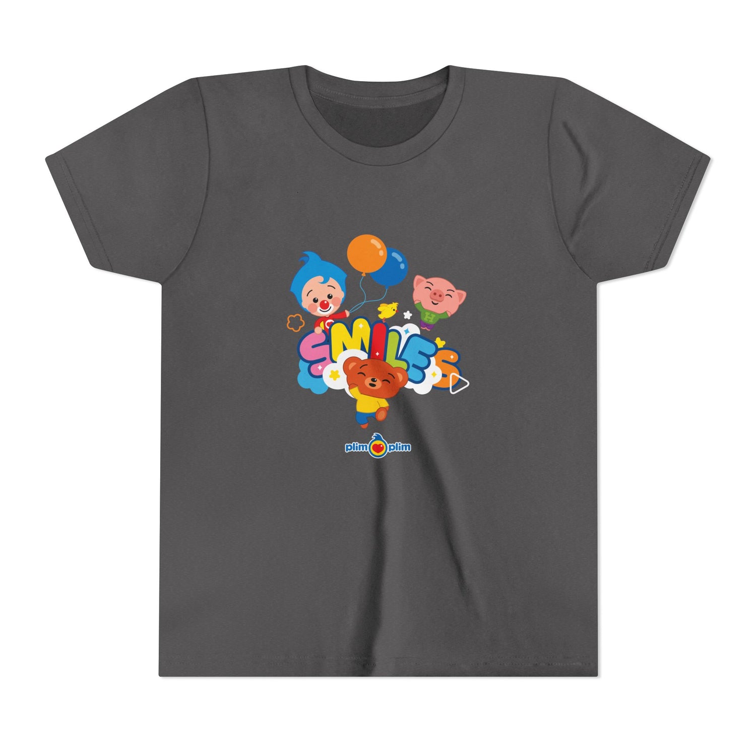 Plim Plim Camiseta Juvenil de Manga Corta Smiles