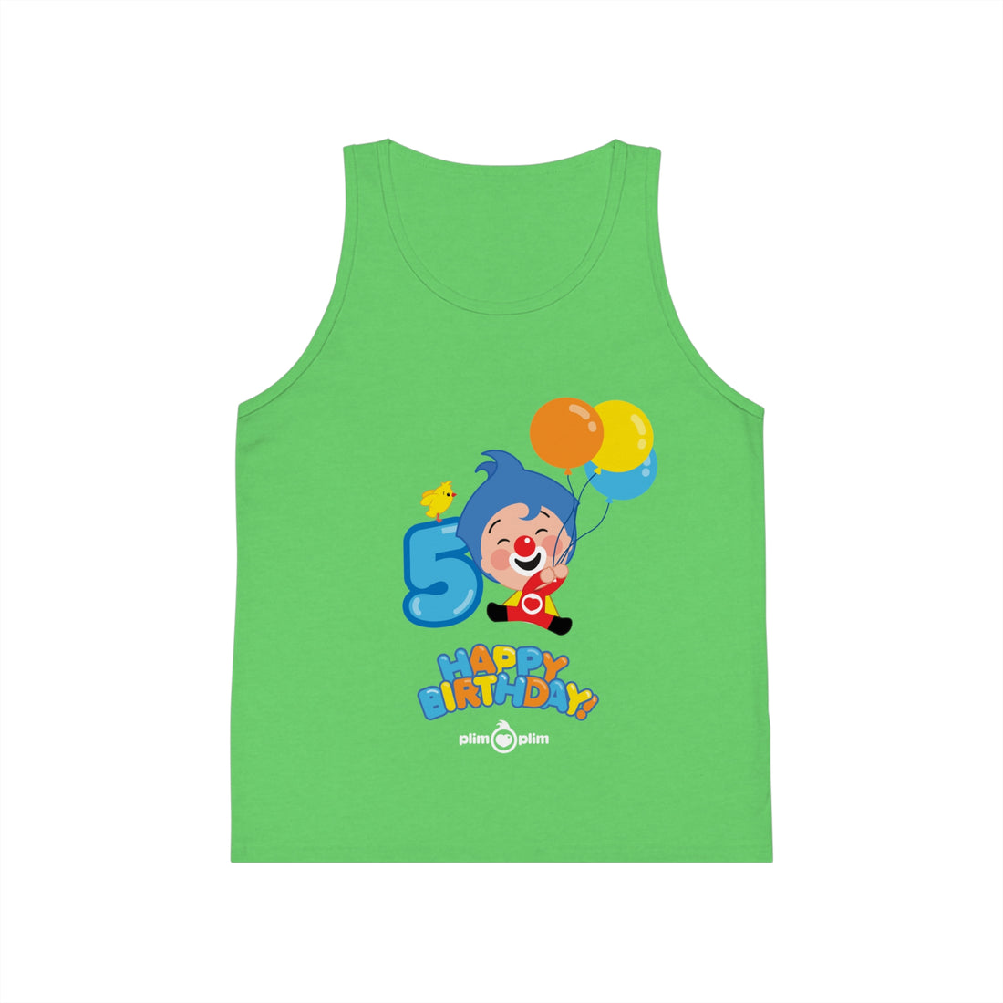 Plim Plim Camiseta de Tirantes de Niños Cumple 5