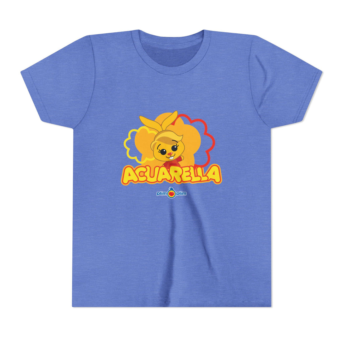 Plim Plim Camiseta Juvenil de Manga Corta Acuarella