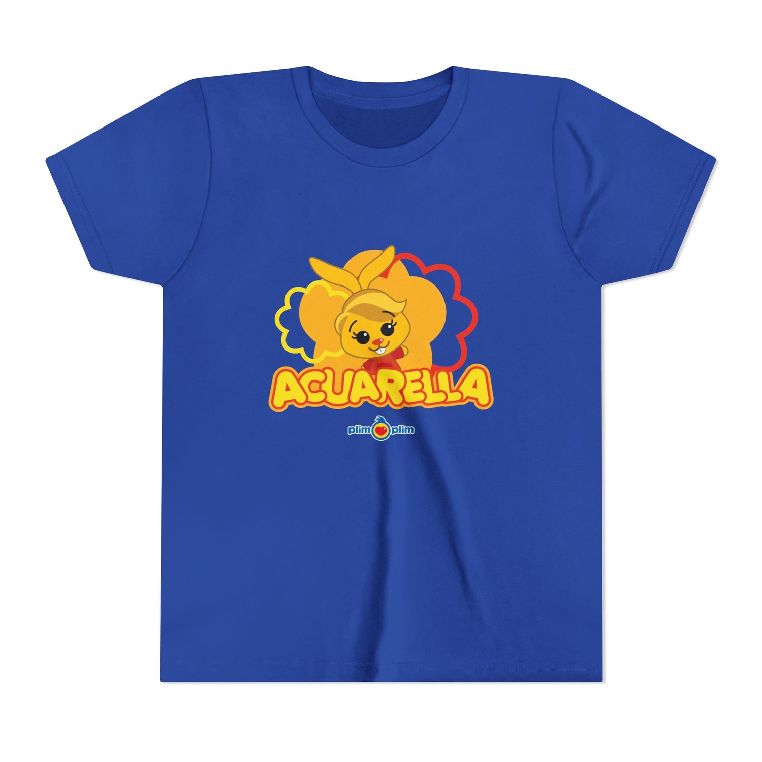 Plim Plim Camiseta Juvenil de Manga Corta Acuarella