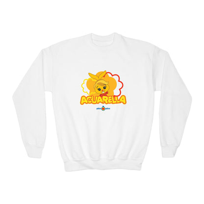 Plim Plim Sudadera Juvenil de Cuello Redondo Acuarella
