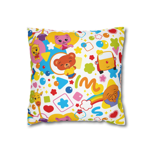 Spun Polyester Square Pillowcase