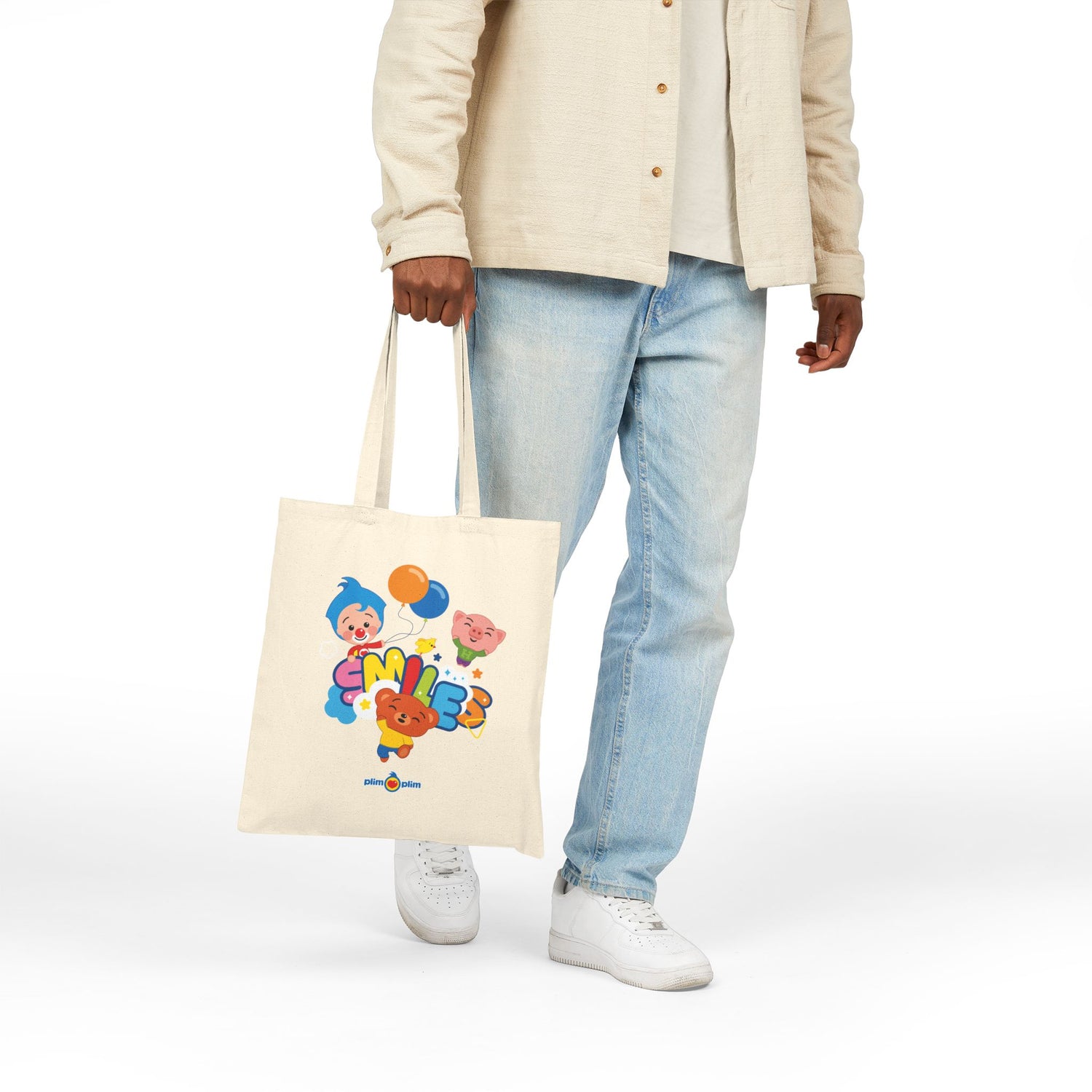 Plim Plim Cotton Canvas Tote Bag