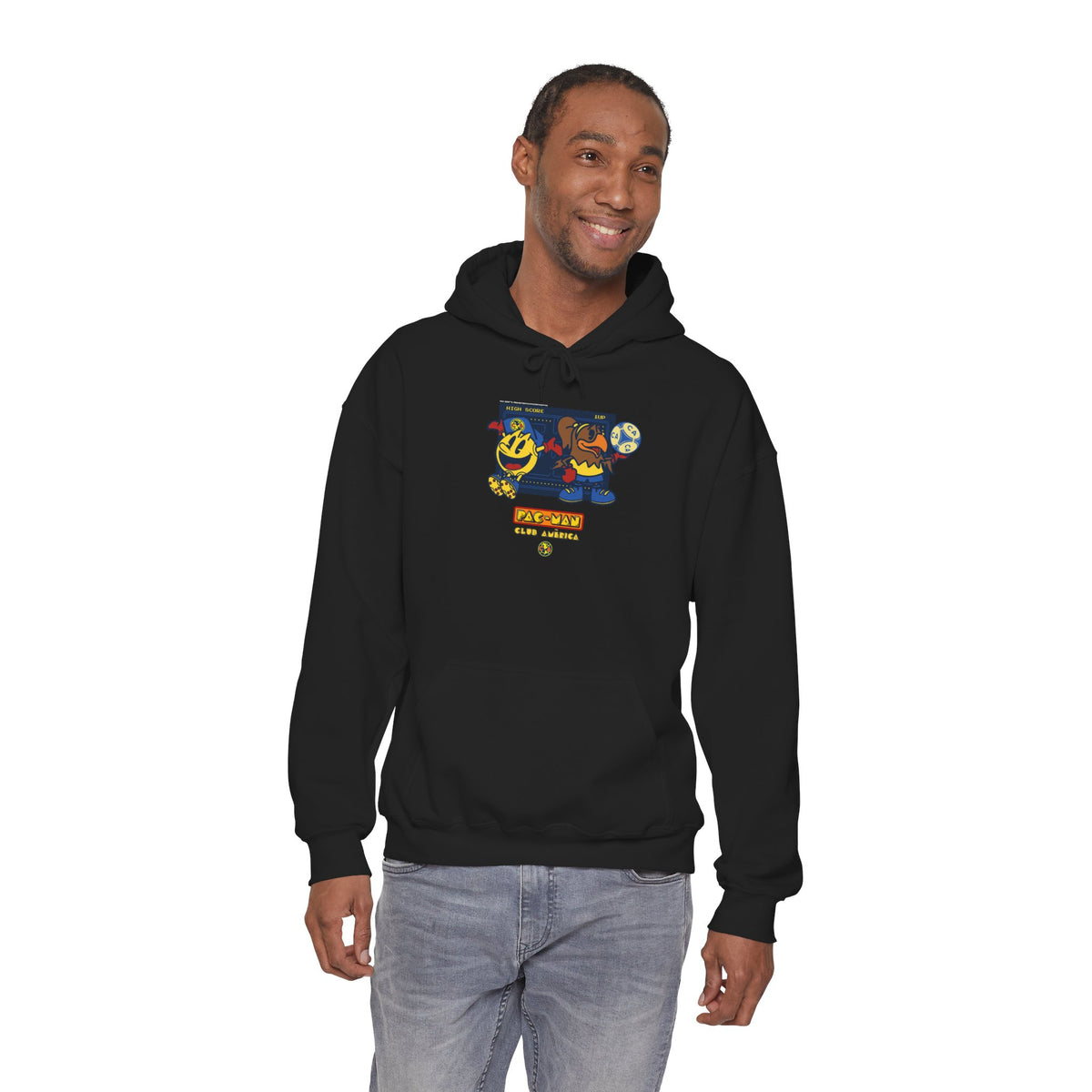 Club América x PAC-MAN - Hooded Sweatshirt – official Club América x PAC-MAN licensed merch