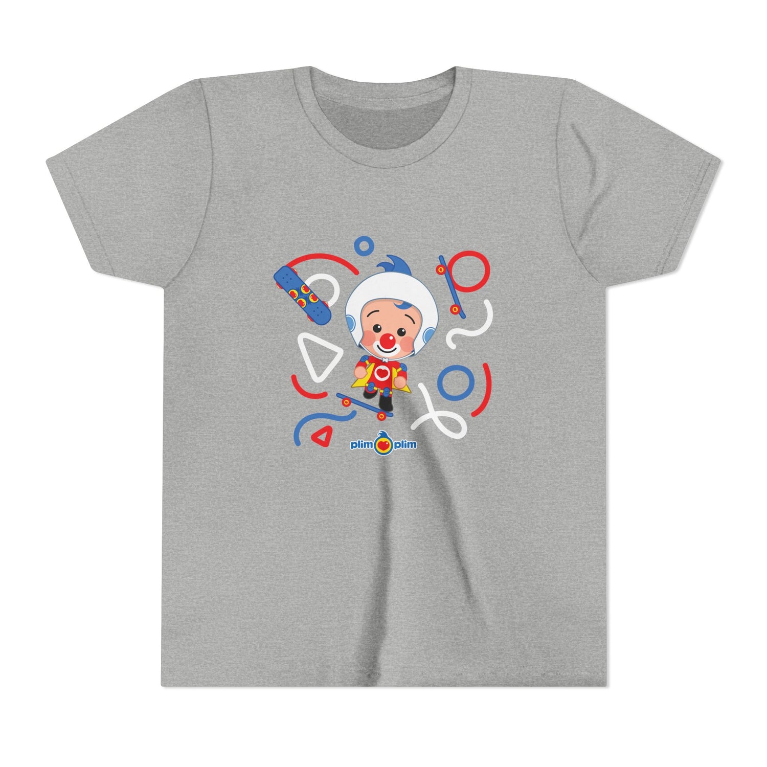 Plim Plim Camiseta Juvenil de Manga Corta Patineta