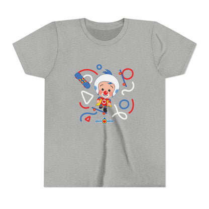 Plim Plim Camiseta Juvenil de Manga Corta Patineta