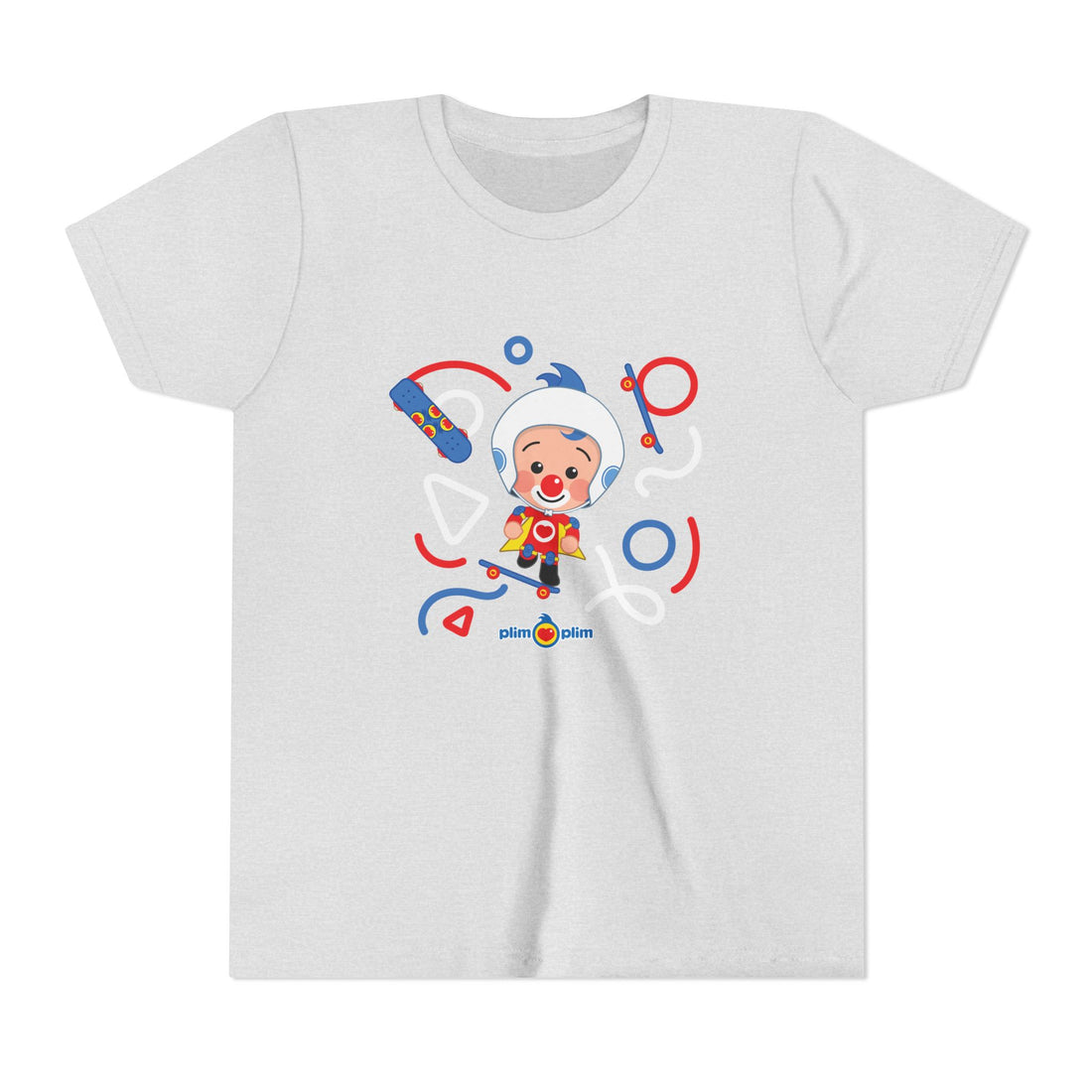 Plim Plim Camiseta Juvenil de Manga Corta Patineta