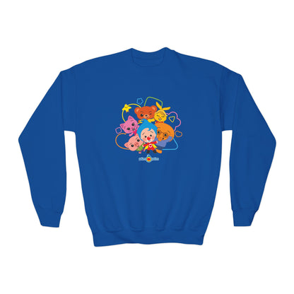 Plim Plim Sudadera Juvenil de Cuello Redondo Amigos
