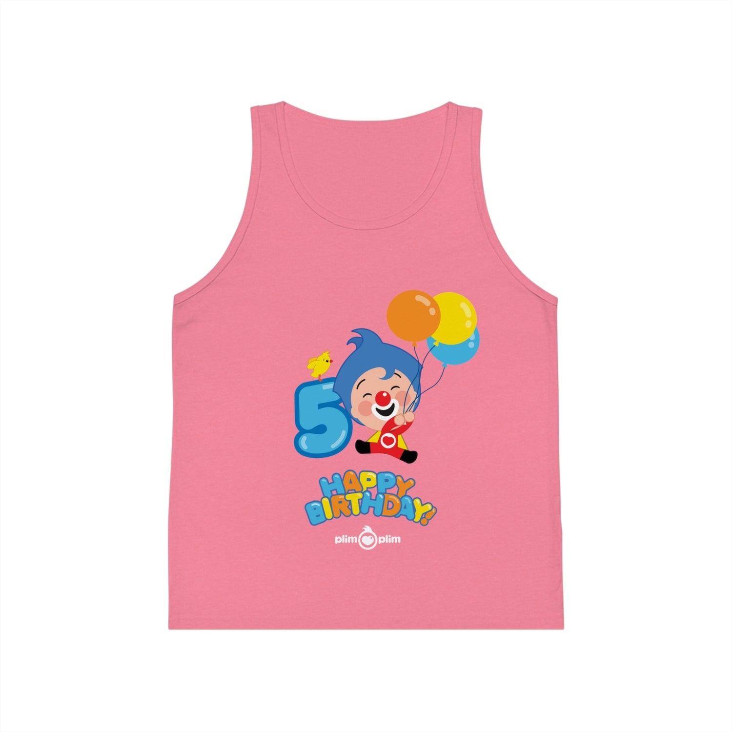 Plim Plim Camiseta de Tirantes de Niños Cumple 5