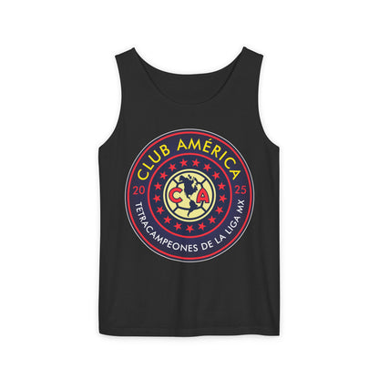 Club América Tetracampeones Tank Top Collection - Unisex Garment-Dyed Shirt