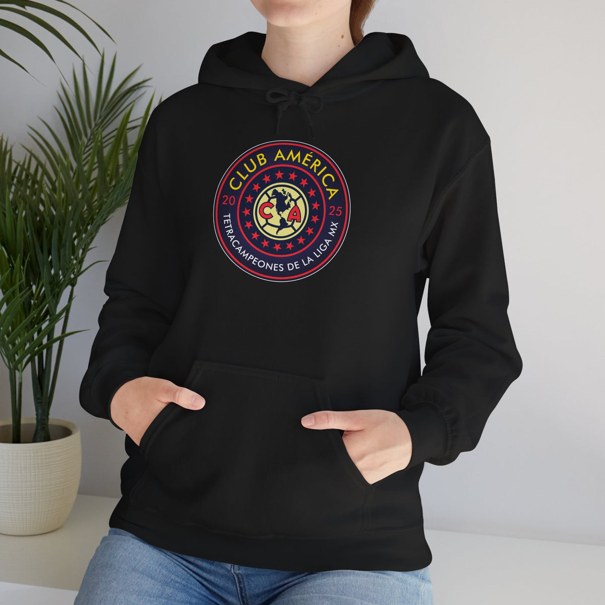 Club América Tetracampeones – Unisex Hoodie – official Club América licensed merch (view 4)
