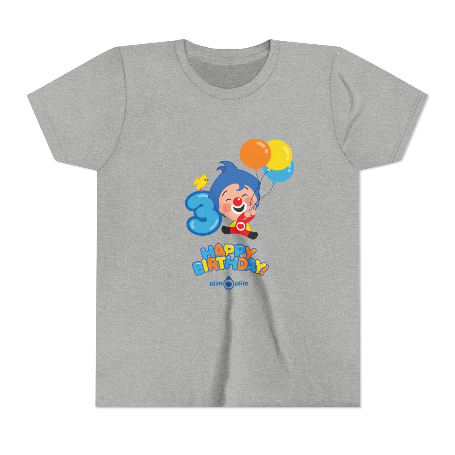 Plim Plim Camiseta Juvenil de Manga Corta Cumple 3