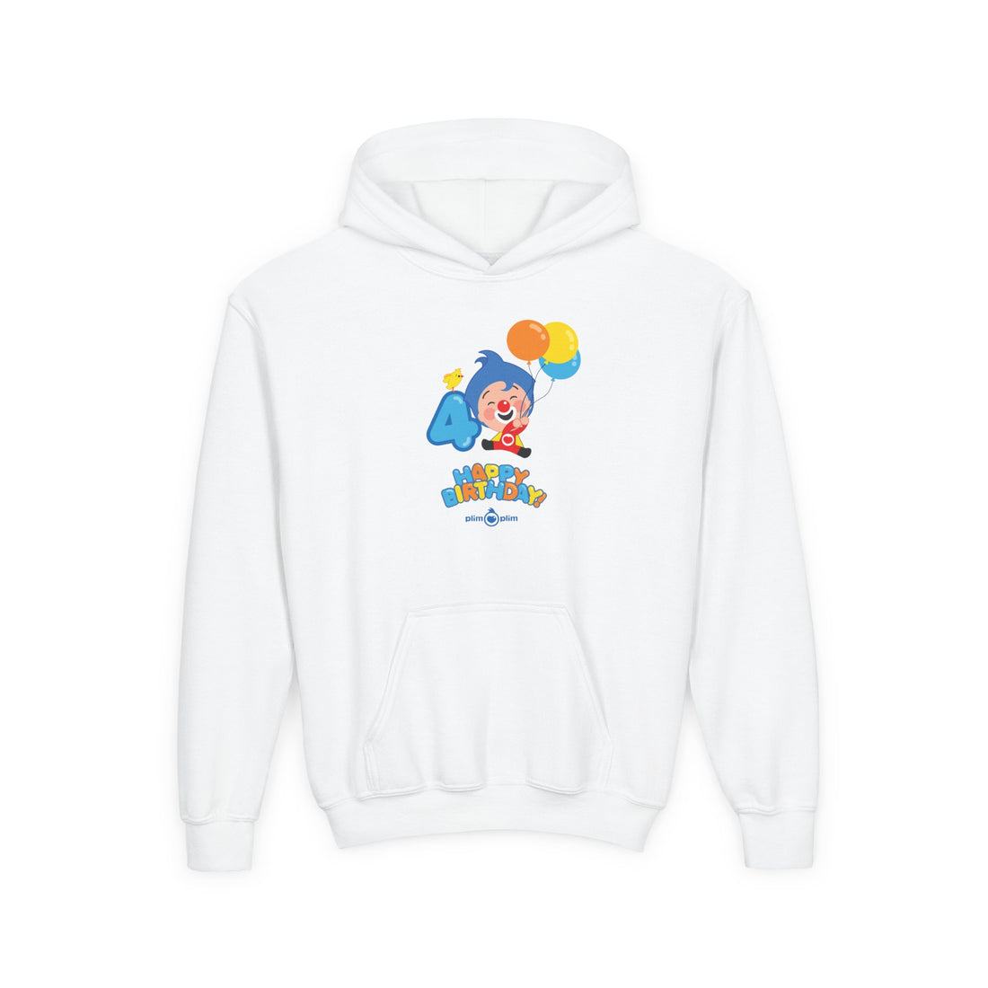 Plim Plim Sudadera de Niños con Capucha Cumple 4