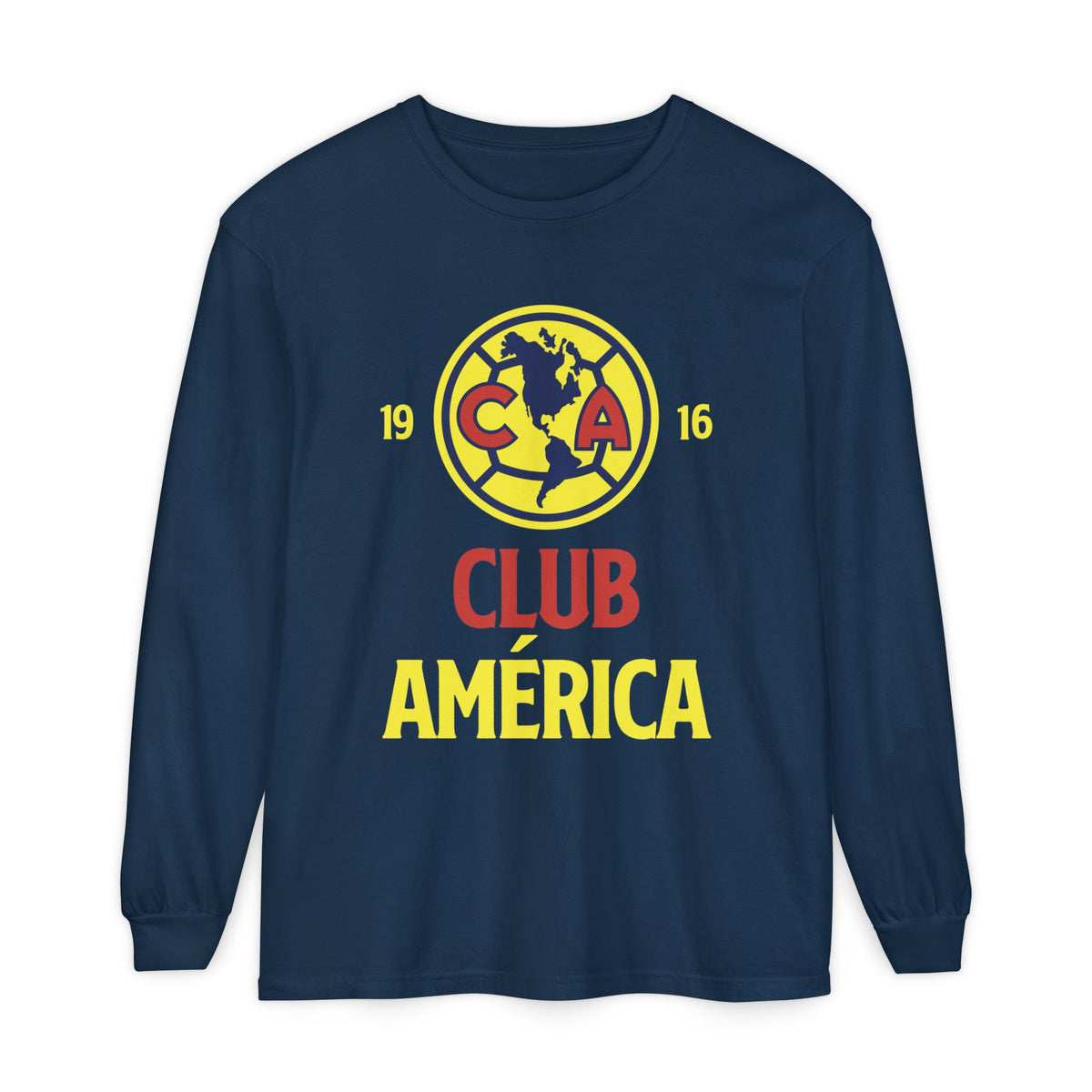 Club América Retro Long Sleeve T-Shirt - Unisex Soccer Fan Apparel – official Club América licensed merch (view 3)