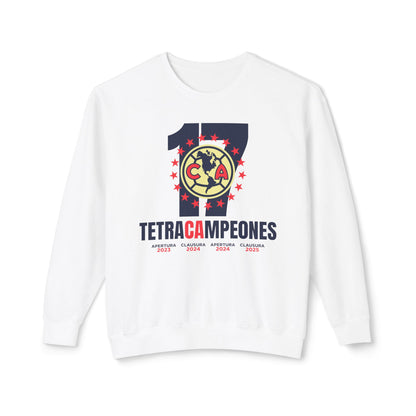 Club América — 17 four-time champion  Unisex Lightweight Crewneck Sweatshirt