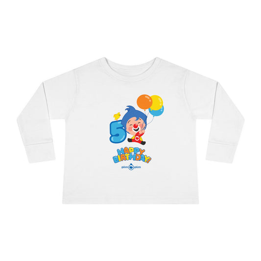 Plim Plim Camiseta Manga Larga de Niños Cumple 5