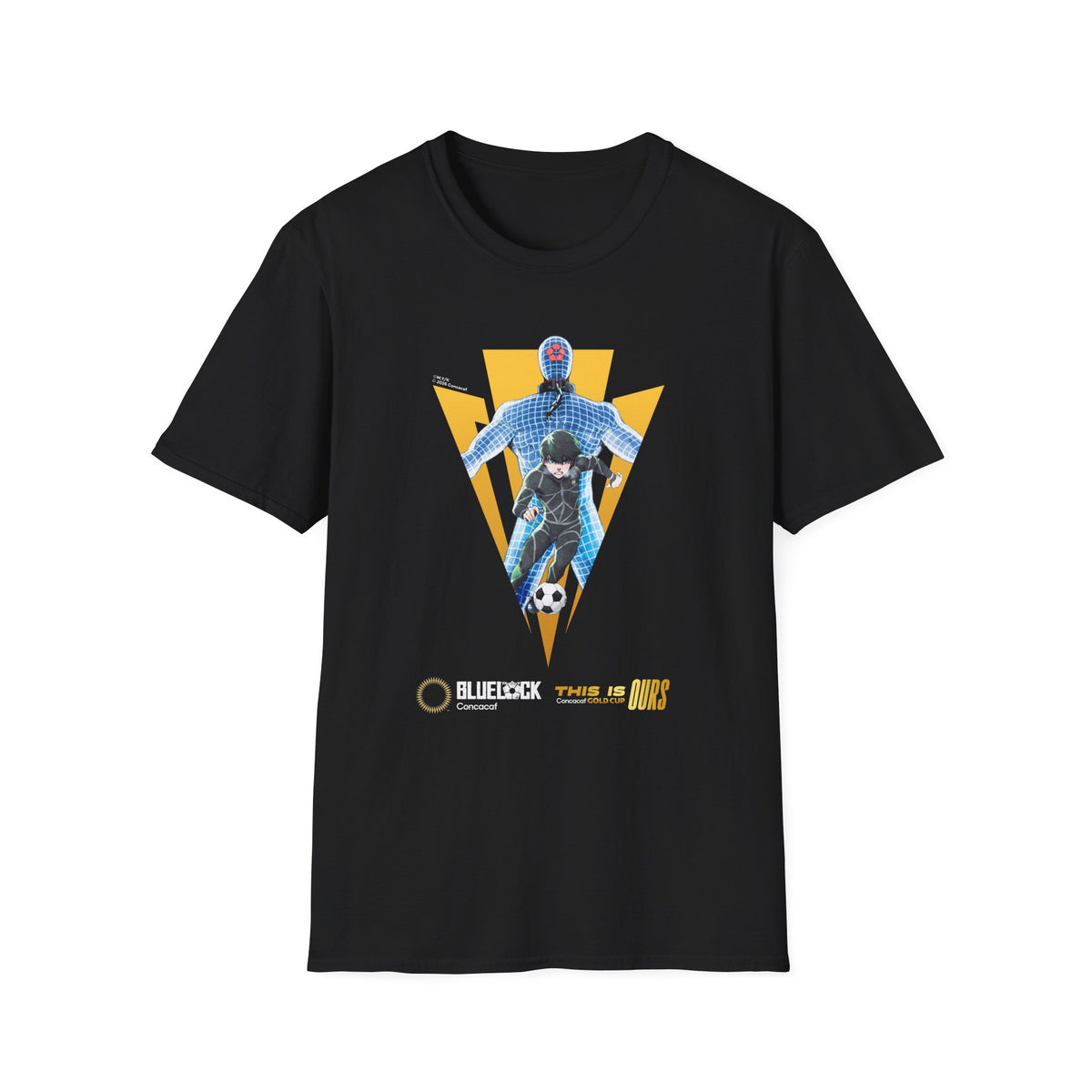BLUE LOCK x Concacaf - "Isagi training for Gold Cup 2025" T-shirt – official Blue Lock x Concacaf licensed merch (view 3)