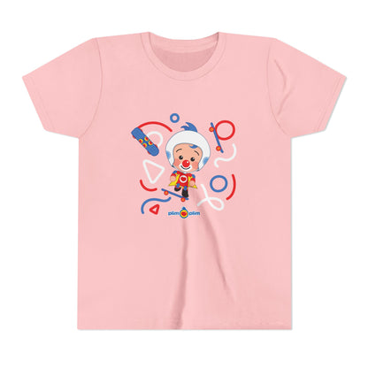 Plim Plim Camiseta Juvenil de Manga Corta Patineta