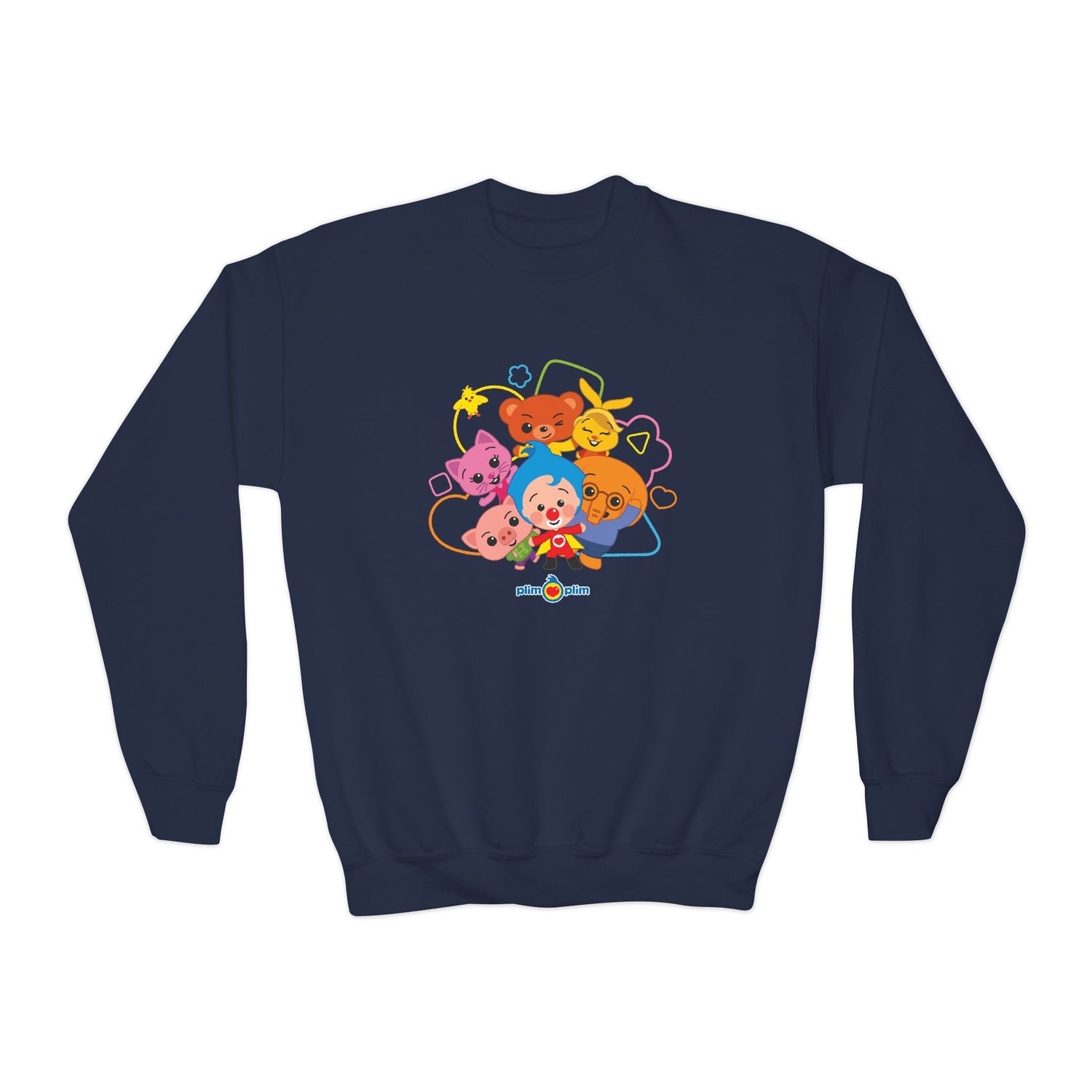 Plim Plim Sudadera Juvenil de Cuello Redondo Amigos