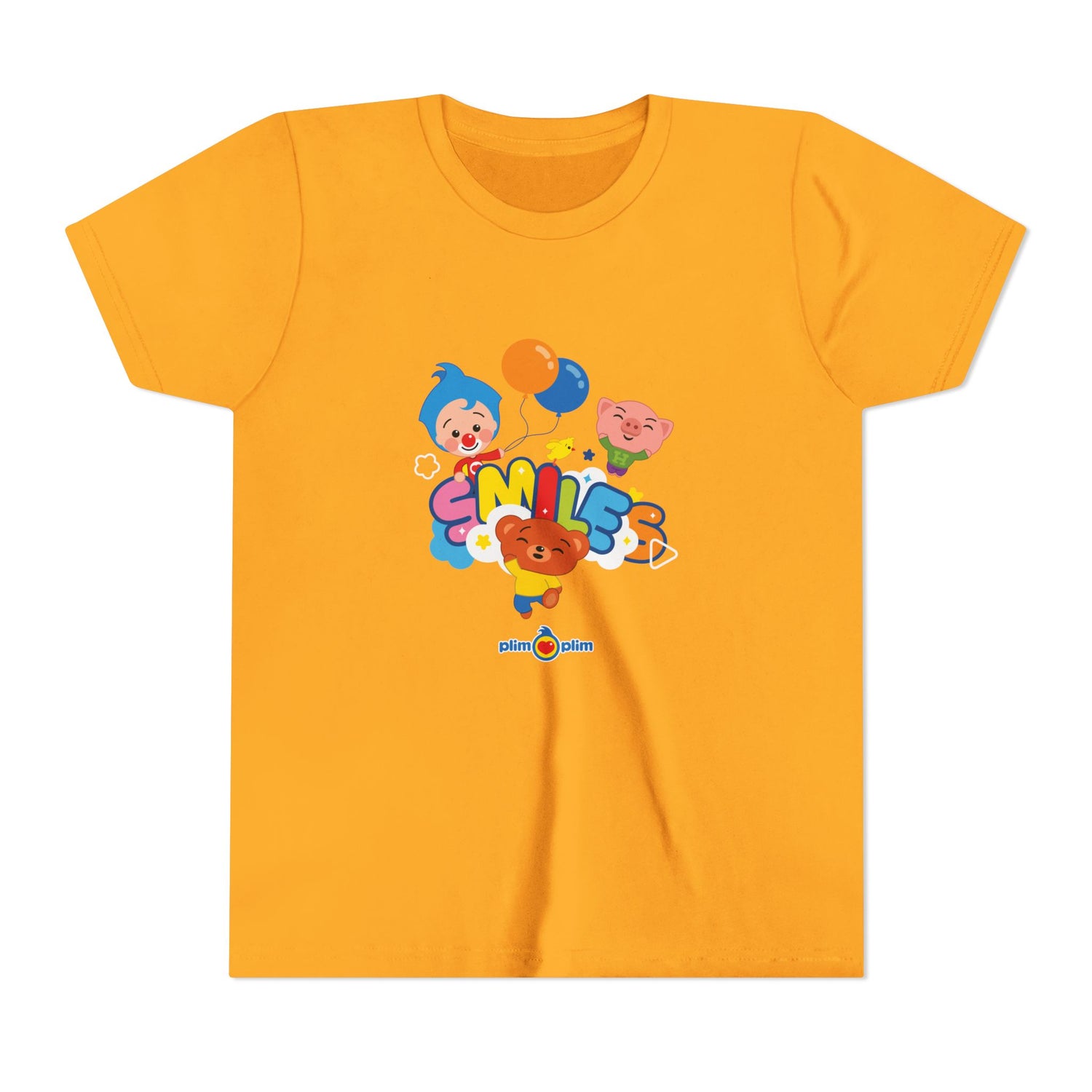 Plim Plim Camiseta Juvenil de Manga Corta Smiles