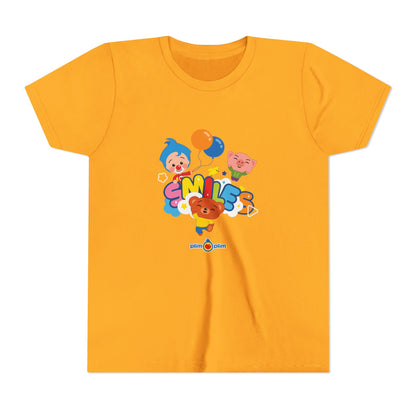 Plim Plim Camiseta Juvenil de Manga Corta Smiles