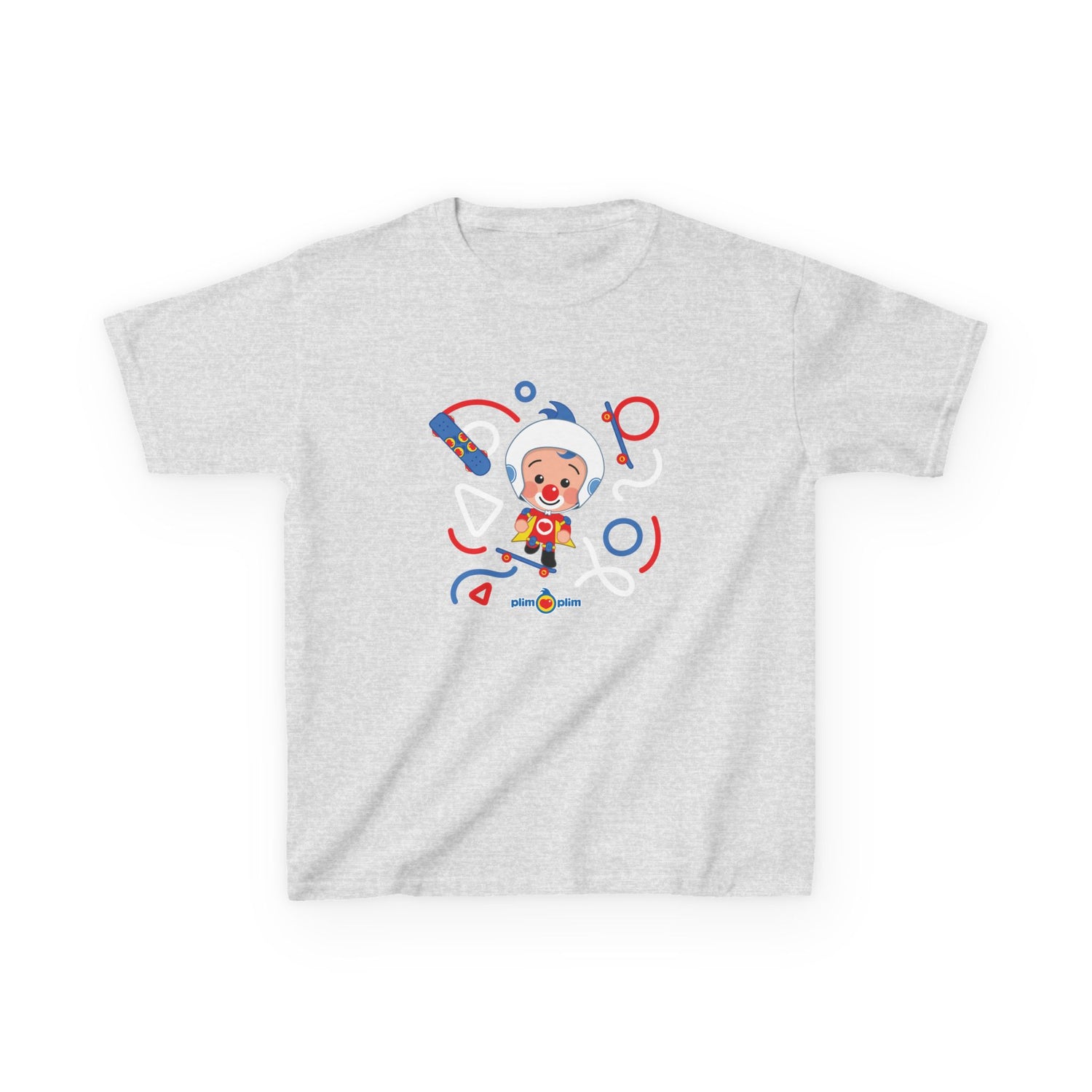 Plim Plim Camiseta para Niños de Algodón Grueso Patineta